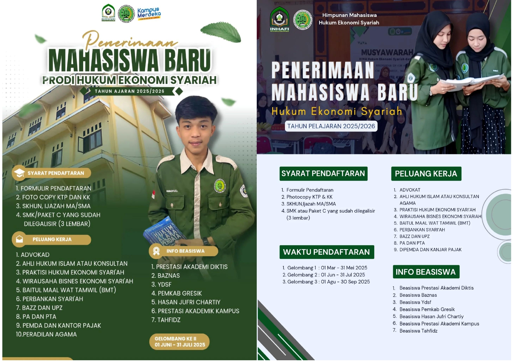 Penerimaan Mahasiswa Baru Prodi HES Tahun Akademik 2025-2026